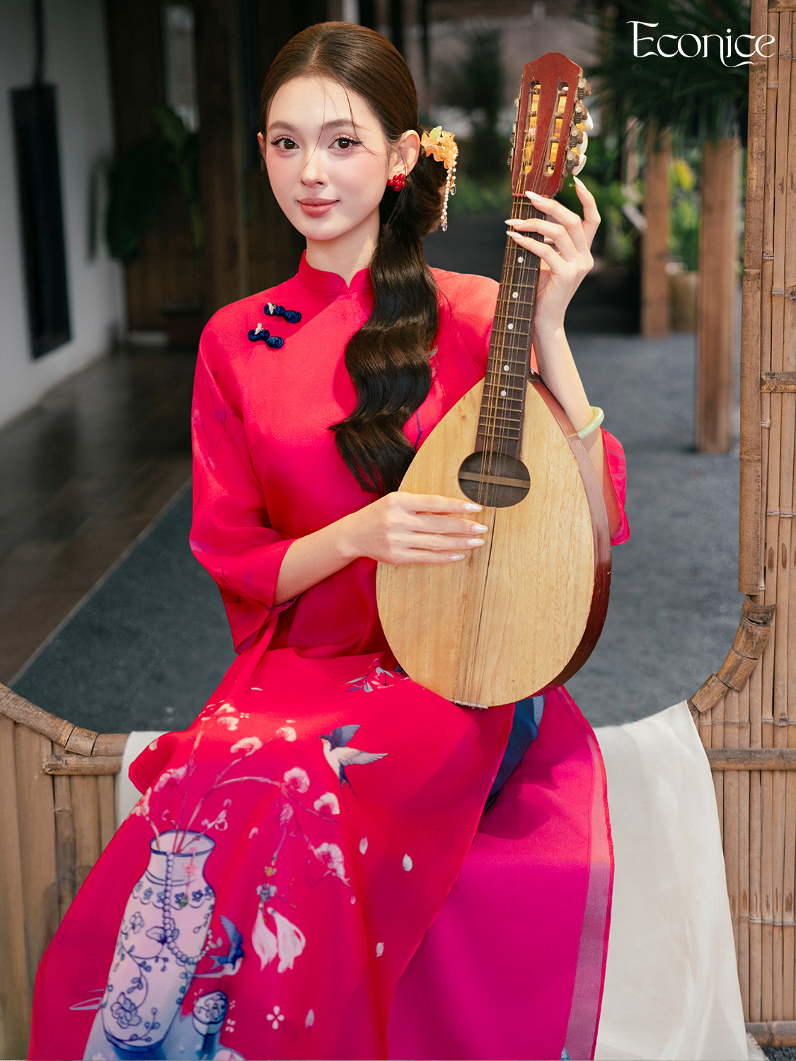 Set áo dài cách tân nữ Econice Tô Sa Set áo dài cách tân nữ Econice Tô Sa - Ảnh 9