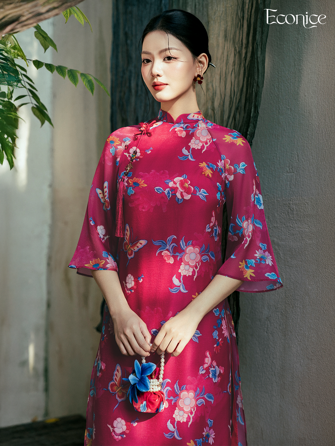 Set áo dài cách tân nữ Econice Lưu Ly Set áo dài cách tân nữ Econice Lưu Ly - Ảnh 3